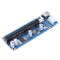 PCI-E1x, 16x PCI Express Extender Riser Card 6Pin DC / DC USB3. 0 Cable PCIe-Ex