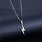 Women Jewelry Men Lightning Pendant Stainless Steel Necklace Choker Long Chain