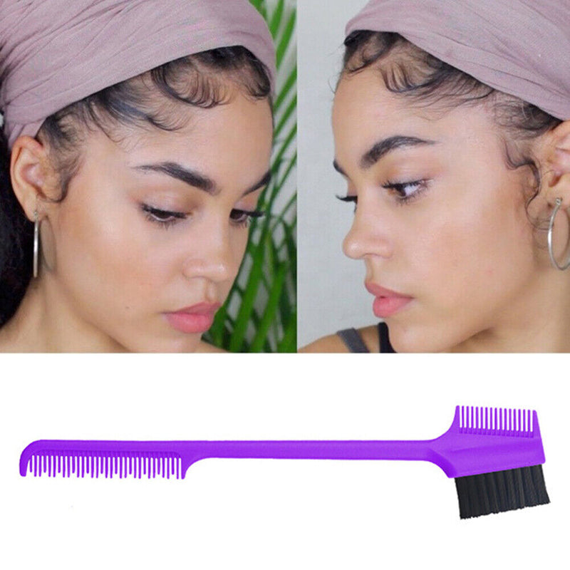 Double Sided Edge Brush with Comb Eyelash Eyebrow Modification Broken Hair