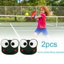 2pcs Cartoon Animal Silicone Racquet Tennis Racket Anti Shock Absorber (A)