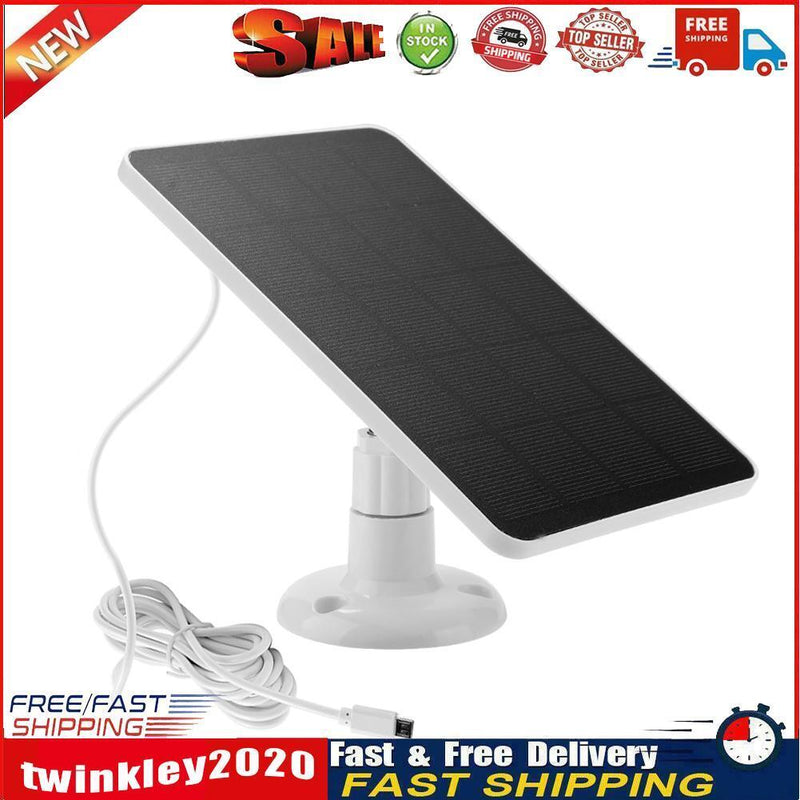 10W Solar Cells Charger 5V Portable Monocrystalline Solar Panels (White) Newly