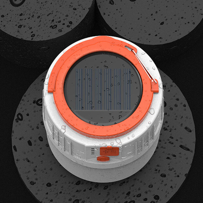 V65 Solar LED Camping Light USB Rechargeable Lanterns Bulb for Outdoor Tent Lamp