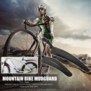 2pcs Mountain Bicycle Splash Fender Guard Bike Rear Front Mudguard (Black) Newly