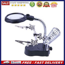 Desktop Magnifier Welding Magnifying Glass LED Holder Soldering Repair Tool