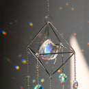 #A Crystal Wind Chimes Colorful Metal Hanging Prisms Light Catcher Ornament Wind