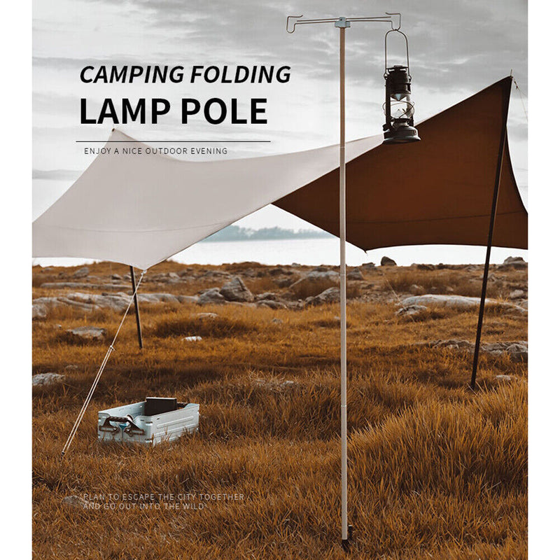 Shinetrip Outdoor Folding Camping Tent Lamp Pole Holder Hanger Lantern Stand
