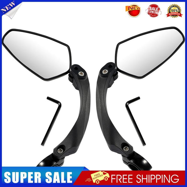 WEST BIKING Bike Rearview Mirror Adjustable Rear Reflector (Left+Right Set)
