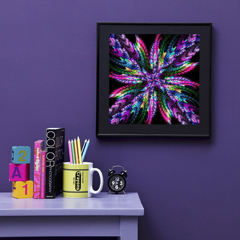 DIY Diamond Painting Kits Full Round Drill Fractal Art Mosaic Home Decoration