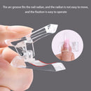 Plastic Nail Tips Clip Reusable Clear DIY Manicure Gel UV Clamp (Blue) Newly