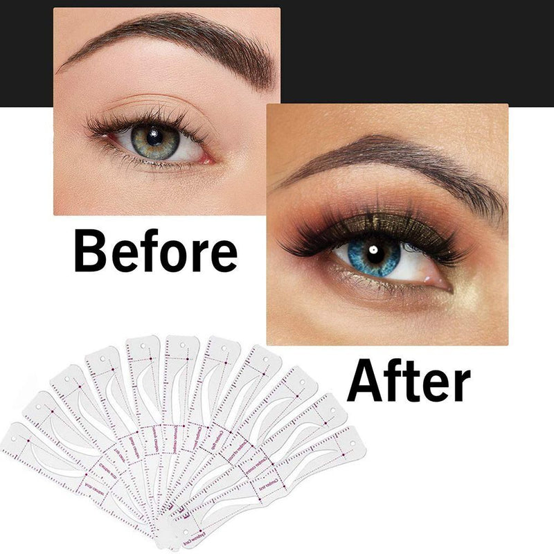 Eyebrow Shaper Kit Stencil Template Eyebrow Razor Easy to draw eyebrow