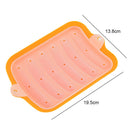DIY Sausage Making Mold Food Grade Silicone Handmade Hot Dog Mold (Orange) Newly