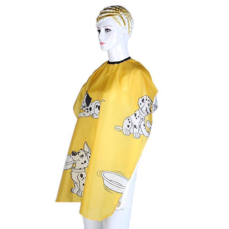 Cartoon Dog Kid Dressing Cape Salon Cover Barber Hair Cut Cloth(Yellow)