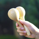 2pcs Baby Wooden Maraca Hand Rattles Musical Party Percussion Instrument Gifts