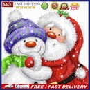 5D DIY Full Drill Round Shape Snowman Rhinestone Diamond Drawing for Bedroo
