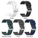 22mm Silicone Wrist Strap Band w/Buckle for Amazfit GTR 47mm (Dark Green)