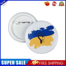 Ukraine Ukrainian Map Flag Symbol Round 13 Styles Clothes Pins(A)
