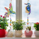 2pcs 5D Diamond Painting Bird Pendant Bag Keychain Jewelry Gifts (SMDZ202)