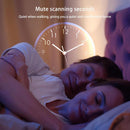 Intelligent LED Voice Controlled Lighting Wall Clock Creative Luxury Clock Mute,