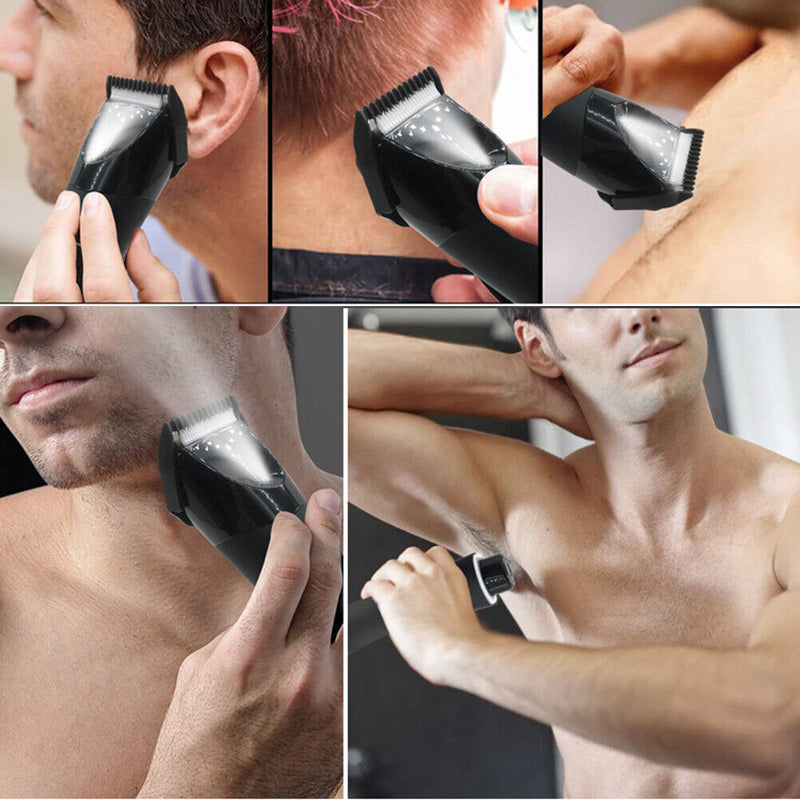 2 In 1 Hair Trimmer Electric Groin Hair Trimmer Waterproof Body Grooming fo