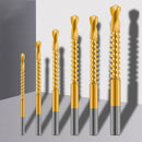 6pcs 3-8mm Drill Bits Straight Shank HSS Wood Punching Twist Drill Bits