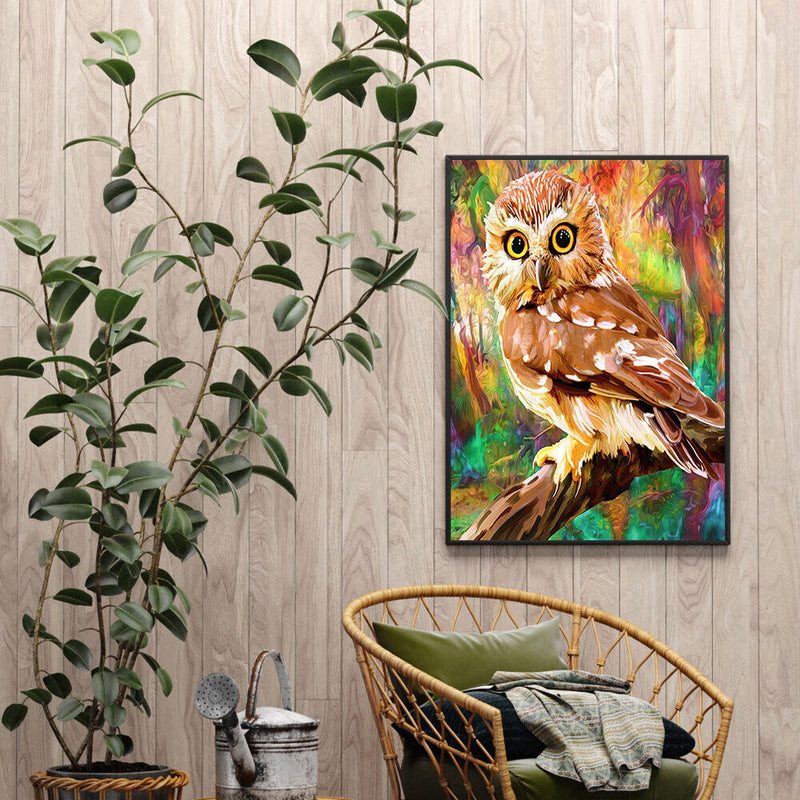 40x50cm DIY Animal Digital Oil Drawing Frameless Picture Home Wall Decor Gift