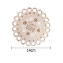 DIY Embroided Hollow Thread Board Wooden Household Cross Stitch Needle Board