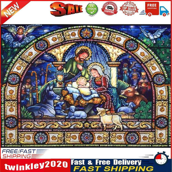 5D DIY God s Family Partial Special Shape Diamond Painting Art Kit Drawing Newly