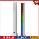 5V USB RGB Activated Music Rhythm Lamp Bar Sound Control LED Lights (White)