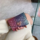 Fashion Sequins Wallet Short Coin Purse Wallets Women Female Small Card Holde