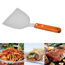 Spatula Metal Steel Wood Handle Long Grill Griddle Pan Kitchen BBQ M3H7