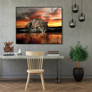 Painting By Numbers DIY Kit Lonely Leopard Canvas Oil Art Picture for Home Decor