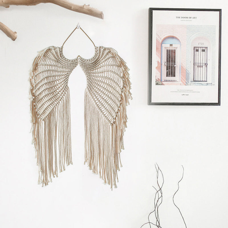 Wings Shape Cotton Pendant Eco-Friendly Wall Art Suitable for Bedroom Gallery