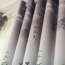 Pastoral Printed Blackout Curtains Window Blinds Drapes Living Room Decor