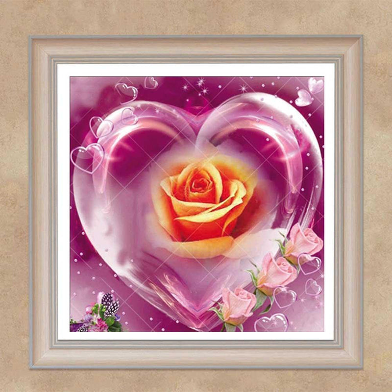 5D DIY Full Drill Diamond Painting Rose Cross Stitch Embroidery Mosaic Kit Newly