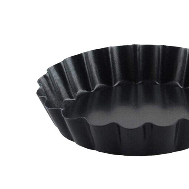 6pcs Mini Pie Muffin Cupcake Pans Mould Non-stick Tart Flan Round Molds Newly