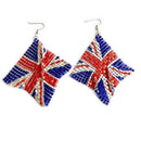 Jubilee Women's Earrings England Earrings Ear Stud UK Flags Union Jack Earrings
