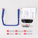 Bicycle Water Bottle Holder Saddle Rack Double Bottle Cage Adapters (Blue) Newly