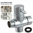 G1/2" 3 Way T-shaped Diverter For Shower Head Arm Best T-valve Diverter L8O3