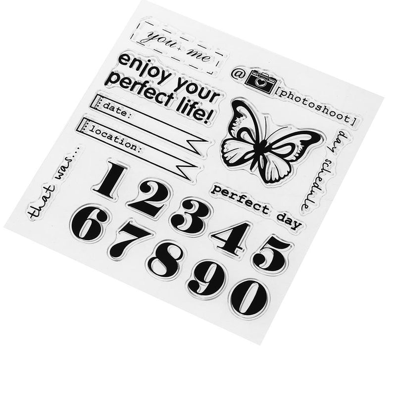 Digital Butterfly Silicone Clear Stamp DIY Scrapbooking Album Decor Seal