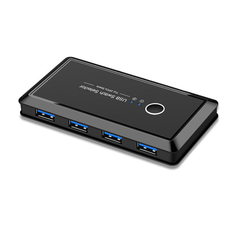 2x4 USB 3.0 Switcher 2 PCs Sharing 4 USB Devices for Keyboard Mouse Printer