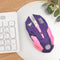 2.4GHz Wireless Optical Mouse 2400DPI Adjustable Mute Gaming Mice (Purple)