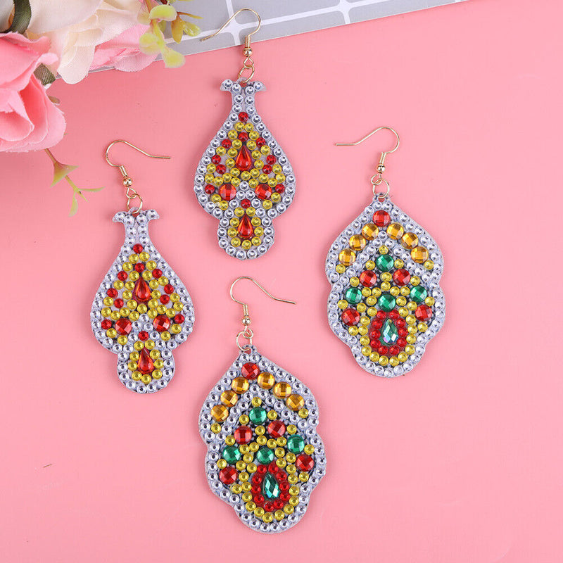 DIY Diamond Painting Earrings Double-sided Irregular Drop Earrings (RZ019) Newly