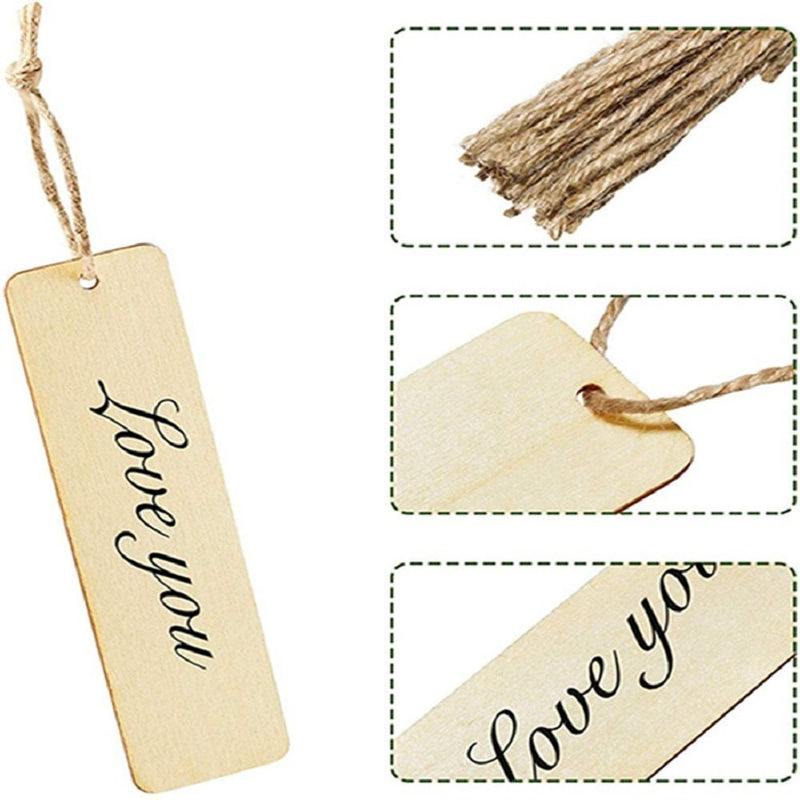 Desk Supplies Reading Book mark Diy Handmade Craft Blank Wooden Bookmark