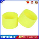 1 Pair Silicone Plug Bicycle Handlebar Buckle Sleeve Fixed Ring (Yellow)