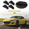 4pcs/set Universal Screw Installation Car Rear Diffuser Add-Ons (Black) Newly