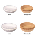 30pcs Air Fryer Steamer Paper Liners Baking Oil Paper Mat (White 16x4.5cm)
