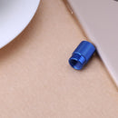 4pcs Auto Bicycle Tire Valve Caps Dust Covers for Schrader Valve (Blue) Newly
