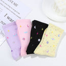 Cotton One Size Women Comfortable Creative Tube Sock Moon Starry Sky