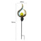 Solar LED Sun Moon Flame Light Retro Iron Landscape Lawn Lamps (B)(Blue) Newly