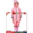 Kids Rain Suit Toddler Raincoat Unisex Baby Waterproof Coverall (Pink S) Newly